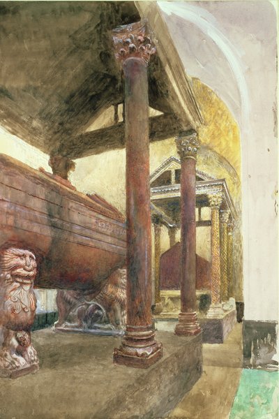 The Tomb of Frederick II, Palermo Cathedral, Sicily by John Ruskin